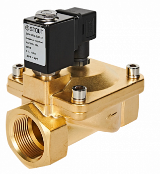 Клапан соленойдный (электромагнитный), непрямого действия, Н3, 220 В, G 1 1/2