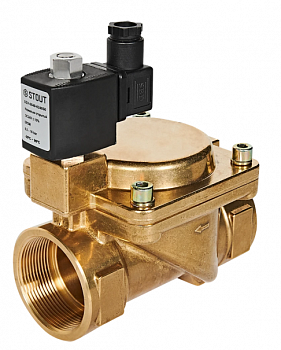 Клапан соленойдный (электромагнитный), непрямого действия, НО, 220 В, G 1